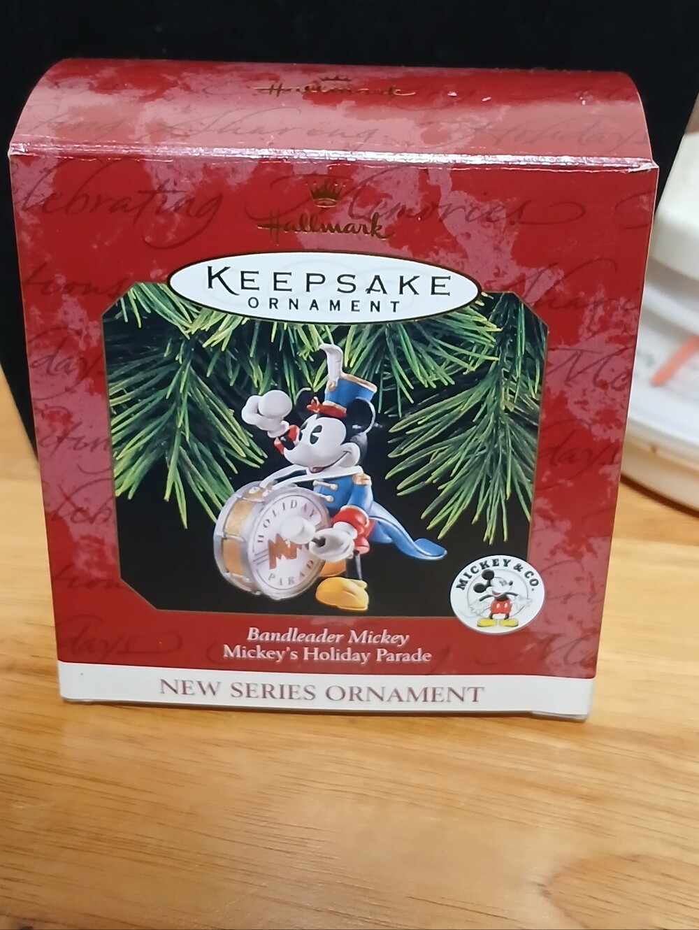 Vintahe 1997 Hallmark Keepsake Ornament - Red and Green Bandleader Mickey